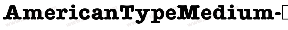 AmericanTypeMedium字体转换