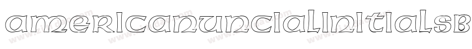 AmericanUncialInitialsBold字体转换