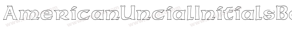 AmericanUncialInitialsBold字体转换