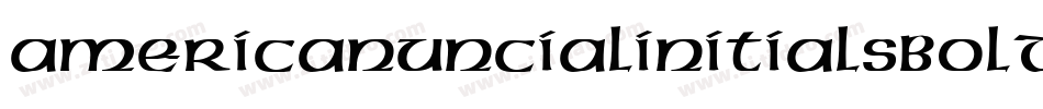 AmericanUncialInitialsBold字体转换