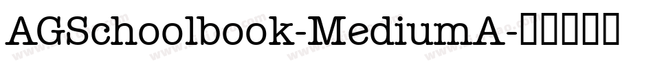AGSchoolbook-MediumA字体转换