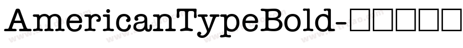 AmericanTypeBold字体转换