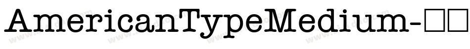 AmericanTypeMedium字体转换