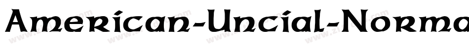 American-Uncial-Normal字体转换