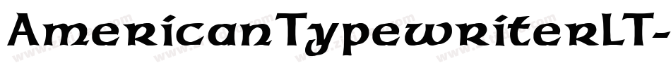 AmericanTypewriterLT-Bold字体转换