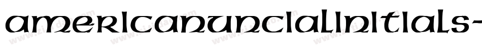 AmericanUncialInitials字体转换