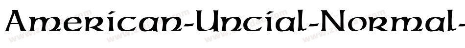 American-Uncial-Normal字体转换
