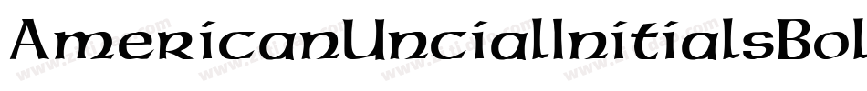 AmericanUncialInitialsBold字体转换