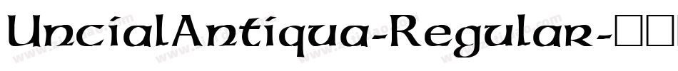 UncialAntiqua-Regular字体转换