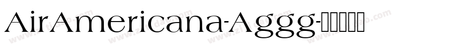 AirAmericana-Aggg字体转换