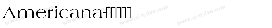 Americana字体转换