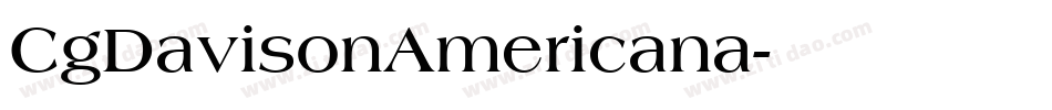 CgDavisonAmericana字体转换