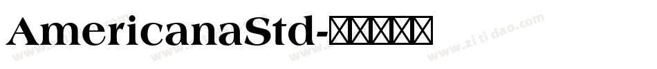 AmericanaStd字体转换