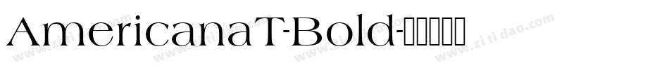 AmericanaT-Bold字体转换
