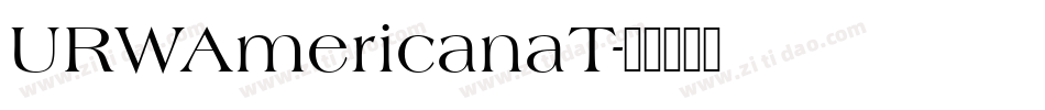 URWAmericanaT字体转换