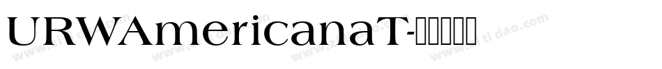 URWAmericanaT字体转换
