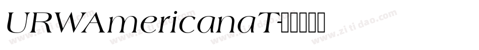 URWAmericanaT字体转换