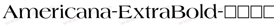 Americana-ExtraBold字体转换