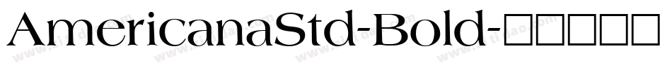 AmericanaStd-Bold字体转换