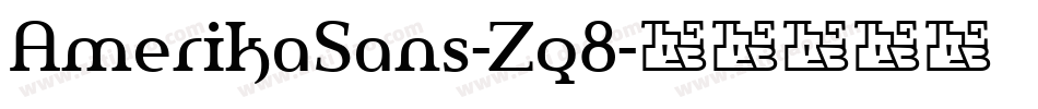 AmerikaSans-Zq8字体转换
