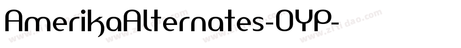 AmerikaAlternates-OYP字体转换