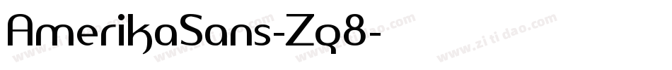 AmerikaSans-Zq8字体转换