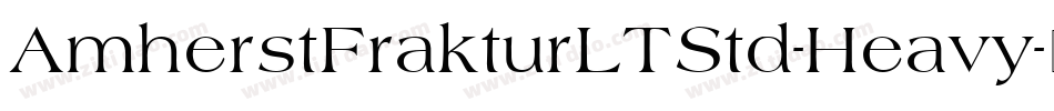 AmherstFrakturLTStd-Heavy字体转换