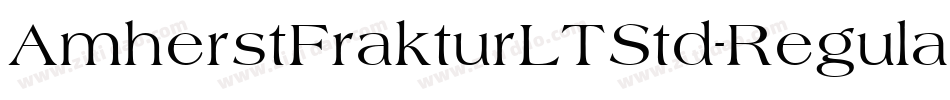AmherstFrakturLTStd-Regular字体转换