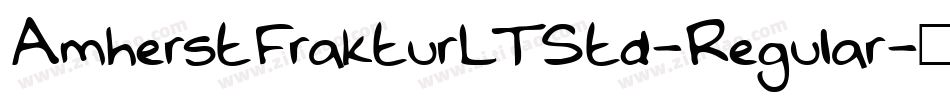AmherstFrakturLTStd-Regular字体转换