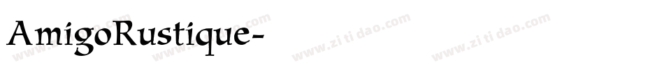 AmigoRustique字体转换