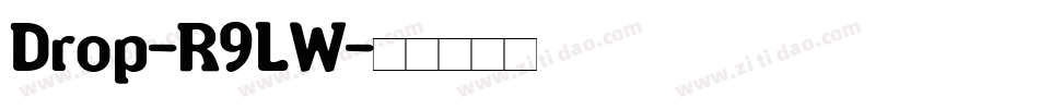 Drop-R9LW字体转换