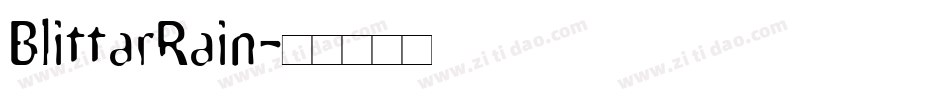 BlittarRain字体转换