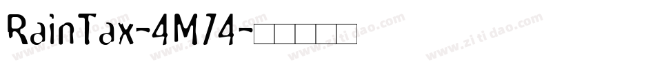 RainTax-4M74字体转换
