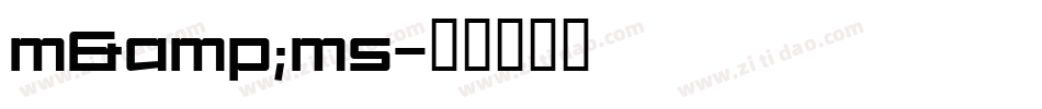 m&ms字体转换