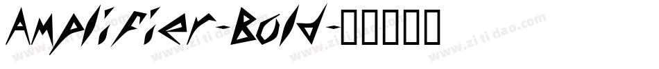 Amplifier-Bold字体转换