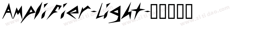 Amplifier-Light字体转换