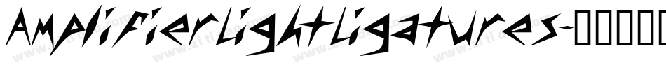 AmplifierLightLigatures字体转换