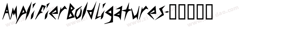 AmplifierBoldLigatures字体转换