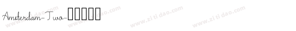 Amsterdam-Two字体转换