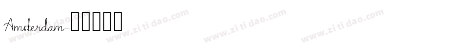 Amsterdam字体转换