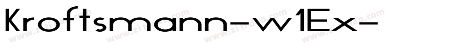 Kroftsmann-w1Ex字体转换