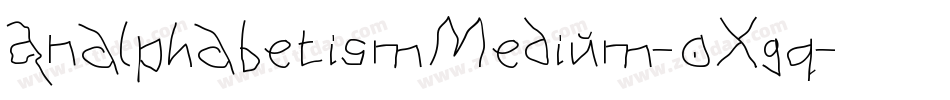 AnalphabetismMedium-oXgq字体转换