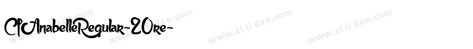 CfAnabelleRegular-20re字体转换
