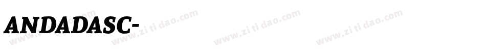 andadasc字体转换