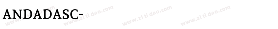 andadasc字体转换