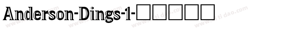 Anderson-Dings-1字体转换