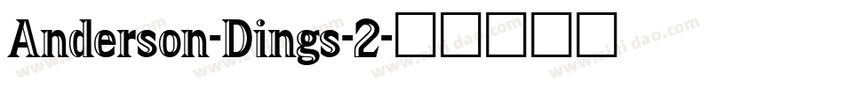 Anderson-Dings-2字体转换