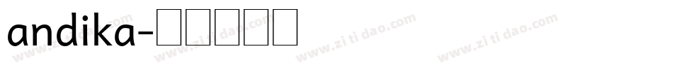 andika字体转换