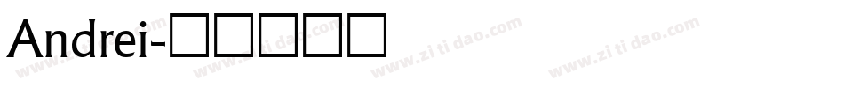Andrei字体转换