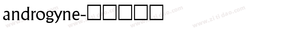 androgyne字体转换